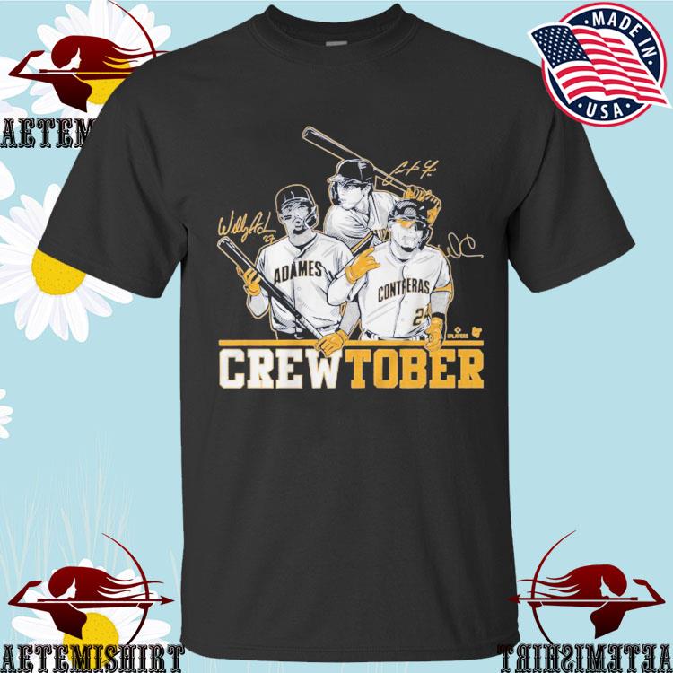 Original Christian Yelich Willy Adames & William Contreras Crewtober  Signatures T-Shirt, hoodie, sweater, long sleeve and tank top
