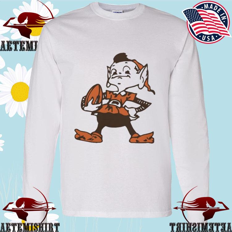 Brownie Elf, Cleveland Browns Football Long Sleeve Shirt