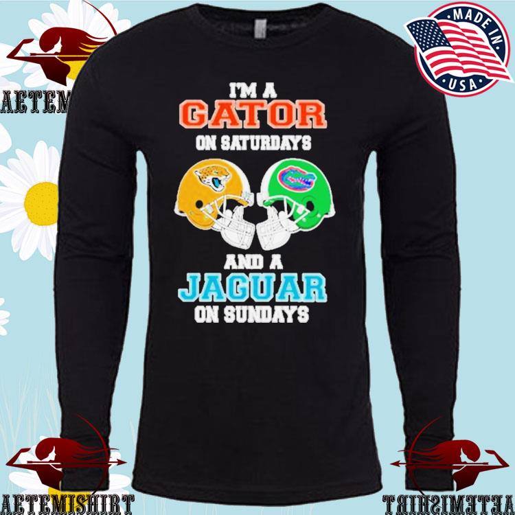 Official I'm A Gator On Saturdays And A Jaguar On Sundays Helmet 2023 Shirt,  hoodie, longsleeve, sweatshirt, v-neck tee