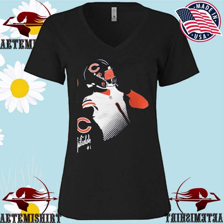 Official justin Fields Chicago Bears Nike Player Graphic T-Shirts