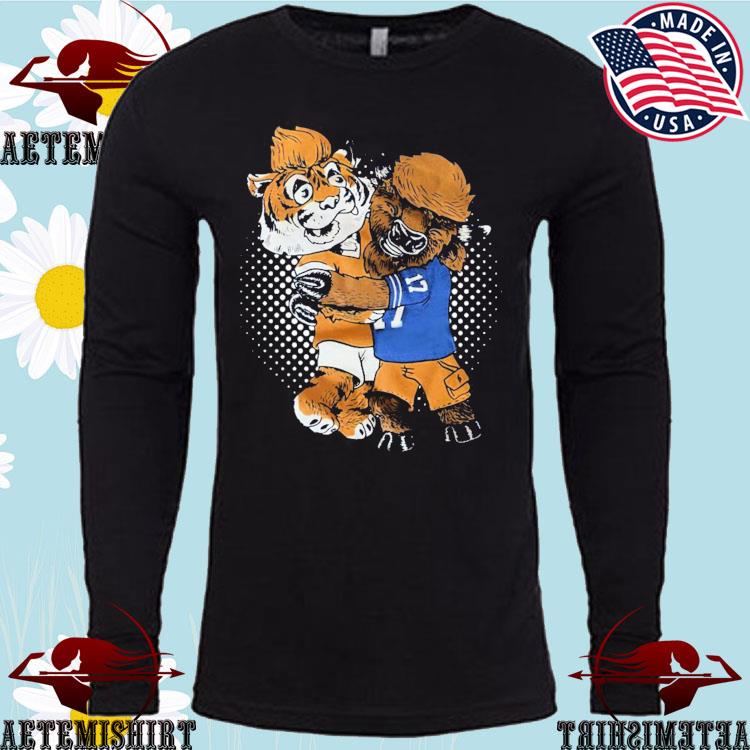 Official luke Russert Mascot Bills And Bengals Mascot Buffalo Bills Hug  Mascot Cincinnati Bengals T-Shirt, hoodie, sweater, long sleeve and tank top