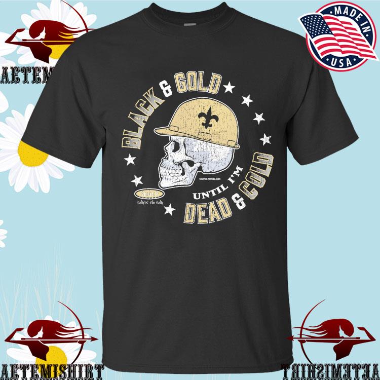 New Orleans Saints Skull T-Shirt