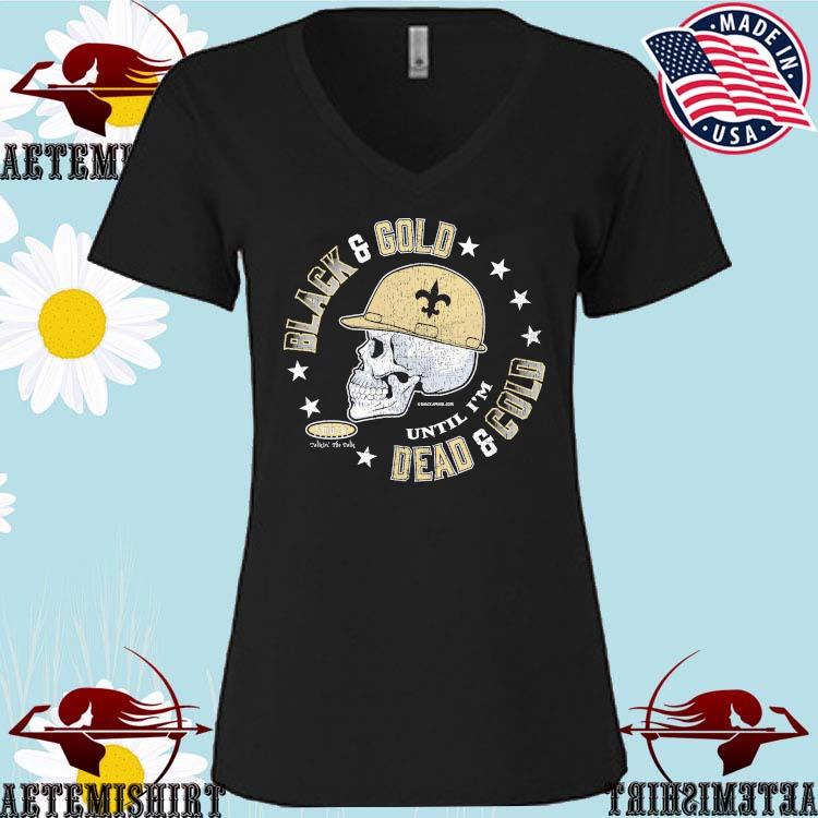 New Orleans Saints Skull T-Shirt