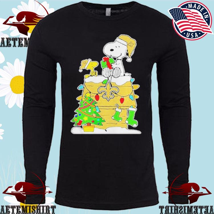 Snoopy and Friends Merry New Orleans Saints Christmas shirt, hoodie, sweater,  long sleeve and tank top