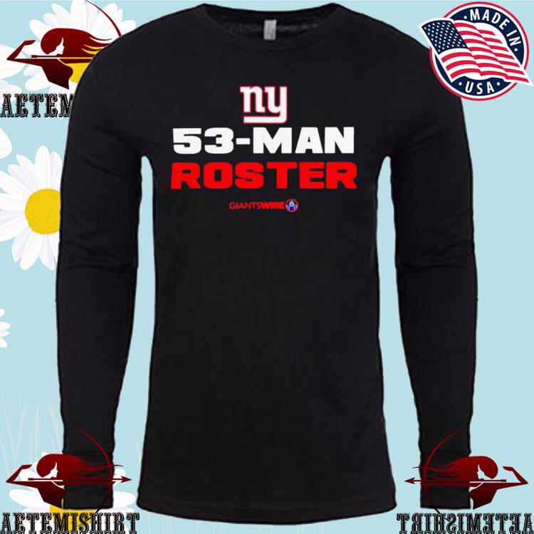 New York Giants 53-Man Roster T-shirts, hoodie, sweater, long sleeve and  tank top