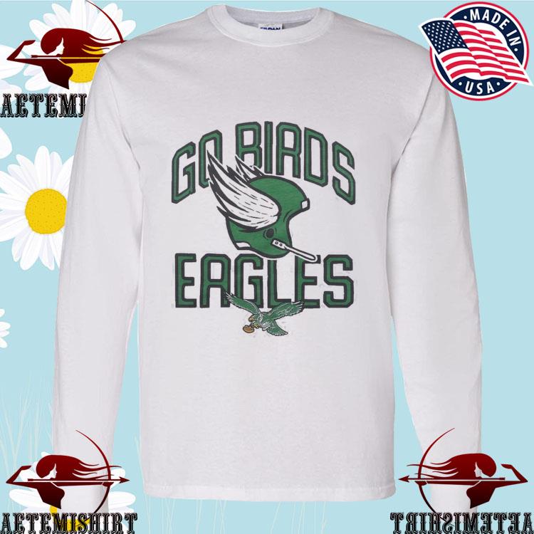 Go Birds Philadelphia Crewneck Sweatshirt Philadelphia Eagles Go Birds Eagles  Shirt Philadelphia Eagles T Shirt Near Me Nbc Sports Philadelphia  Philadelphia Eagles Long Sleeve Shirt New - Revetee