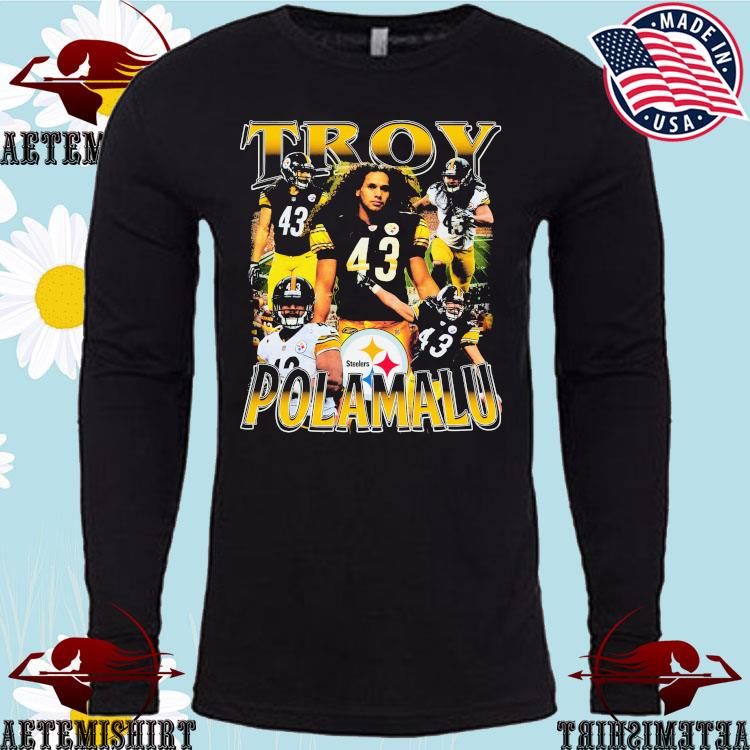 Official pittsburgh Steelers Troy Polamalu T-Shirts, hoodie, tank top,  sweater and long sleeve t-shirt