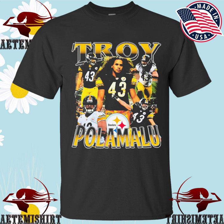 Official pittsburgh Steelers Troy Polamalu T-Shirts, hoodie, tank top,  sweater and long sleeve t-shirt