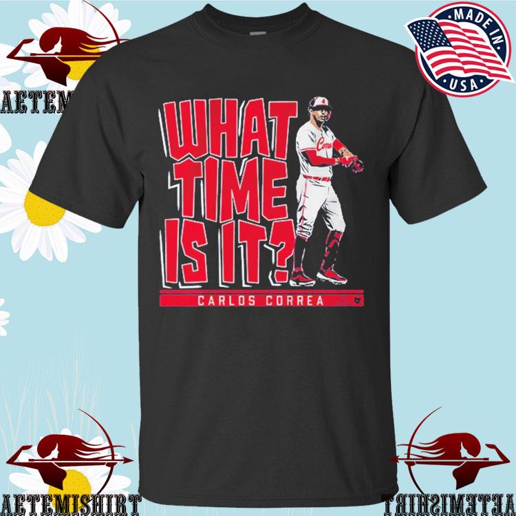 Official carlos Correa What Time Is It Minnesota T-Shirts, hoodie, tank  top, sweater and long sleeve t-shirt