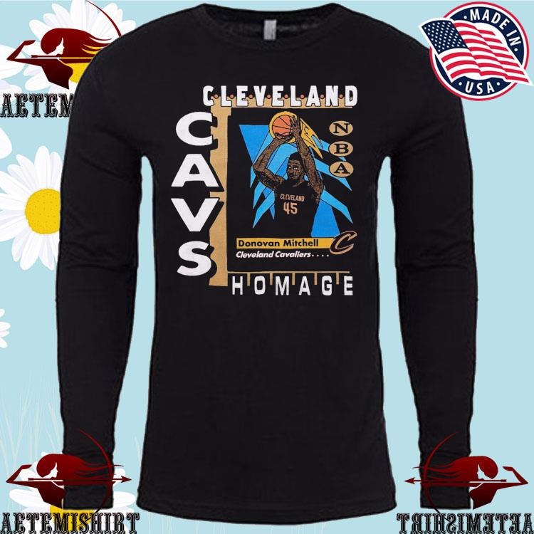 Cleveland Cavaliers Trading Card Donovan Mitchell Homage Retro Shirt