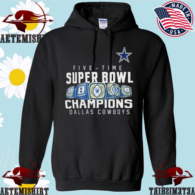 Dallas Cowboys 5 Times Super Bowl Championship T-shirt – ATTASTORES