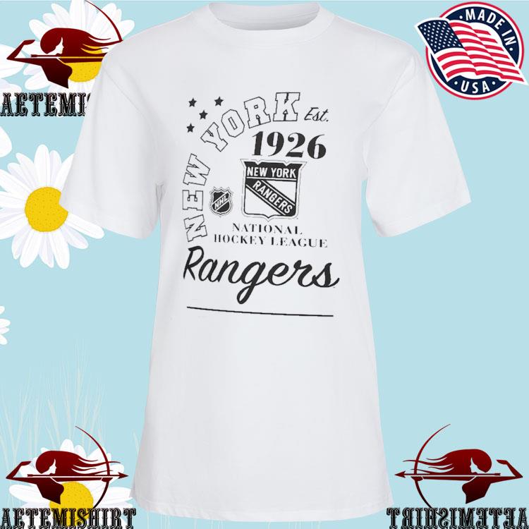 Women's Vintage NHL New York Rangers Lady Liberty Oversized T-Shirt