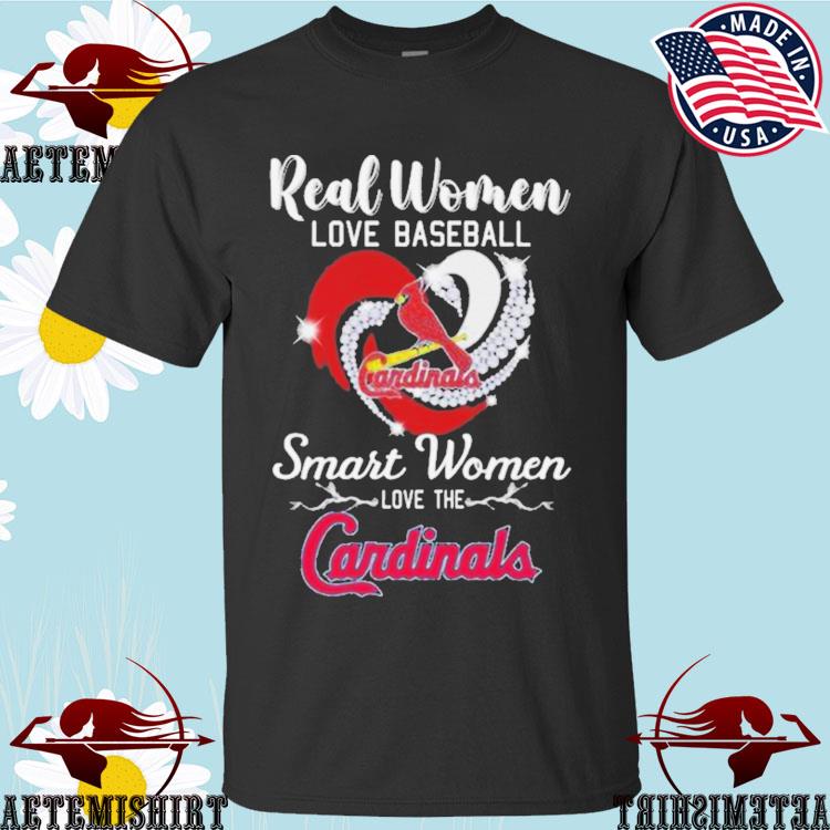 Official real Women Love Football Smart Women Love The Louisaville Cardinals  Heart Diamond Shirt, hoodie, sweater, long sleeve and tank top