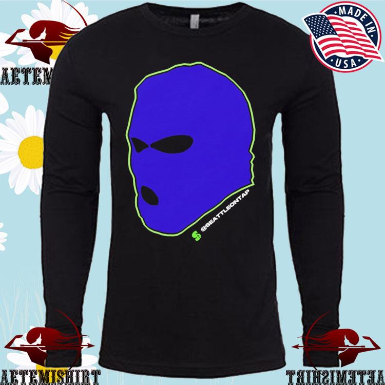 Official seahawks Blue Ski Mask Win T-Shirts, hoodie, tank top, sweater and  long sleeve t-shirt