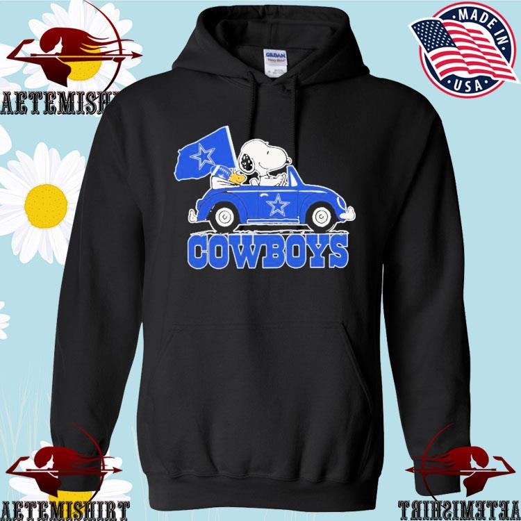 Snoopy And Woodstock Driving Car Dallas Cowboys Shirt