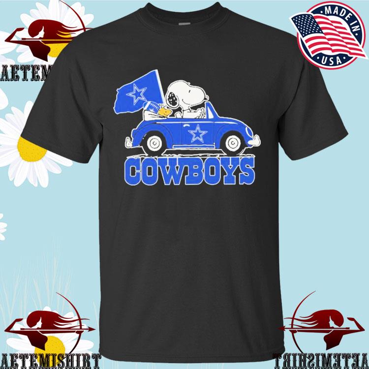 Snoopy And Woodstock Drive Car Chicago Bears T-Shirt by Tee5days