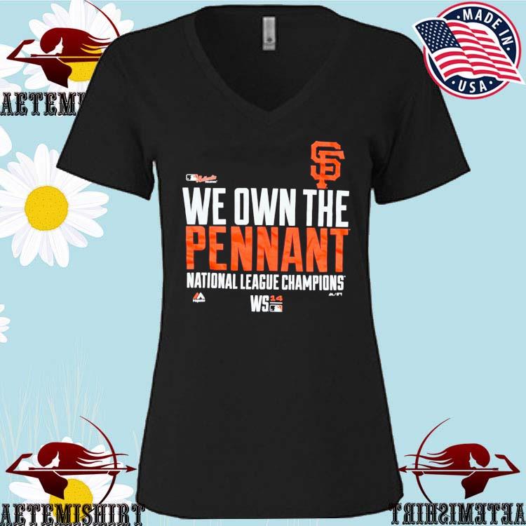 Travis Ishikawa Wearing San Francisco Giants We Own The Pennant National  League Champions T-Shirt, hoodie, sweater, long sleeve and tank top