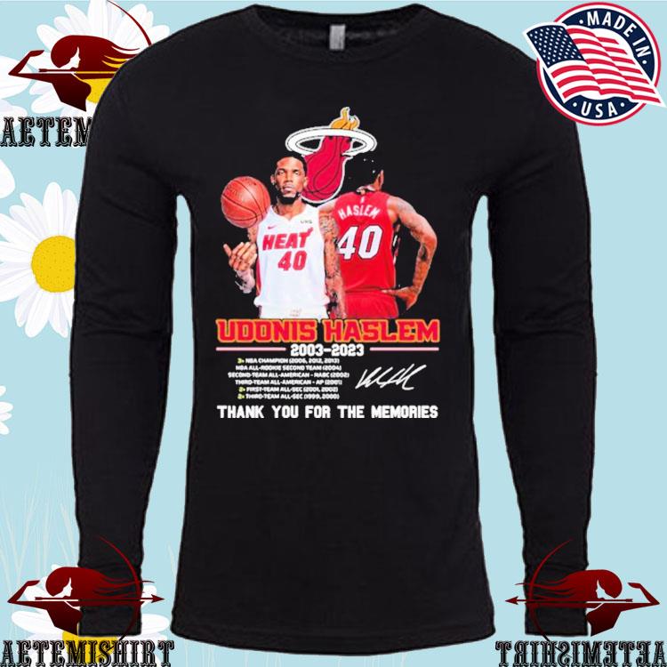 Official Udonis Haslem Miami Heat 2003 – 2023 Thank You For The Memories T- Shirt, hoodie, sweater, long sleeve and tank top
