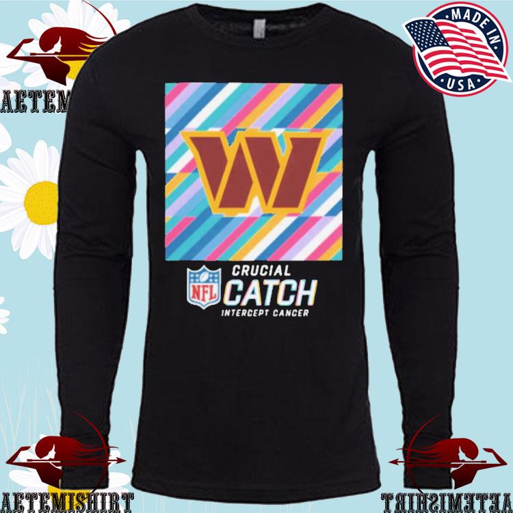 Crucial Catch Intercept Cancer Washington Commanders 2023 shirt, hoodie,  sweater, long sleeve and tank top