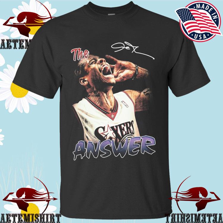 Official allen Iverson The Answer Signature T-shirts