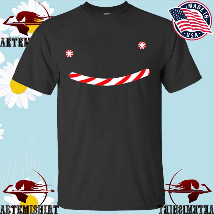 Official bfcm Dream Holiday Candy Cane Smile T-Shirts