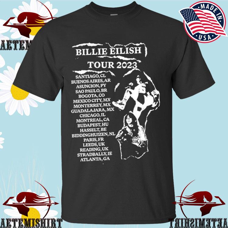 Official billie Live Tour 2023 T-Shirts
