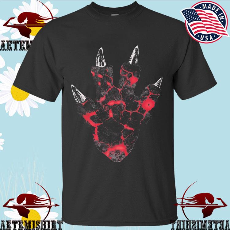Official burning Godzilla Foot T-shirts