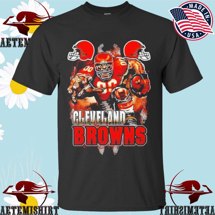 Official cleveland Browns Football Mascot T-shirts