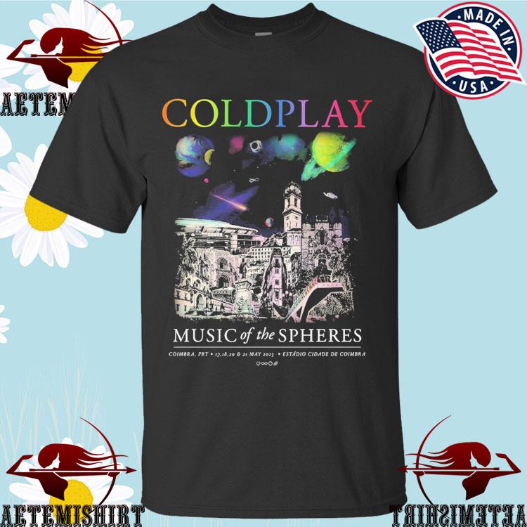 Official coldplay Coimbra May 17 2023 Music Of The Spheres T-shirts