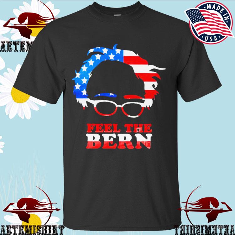 Official feel The Bern Bernie Sanders American Flag Elon Musk T-shirts