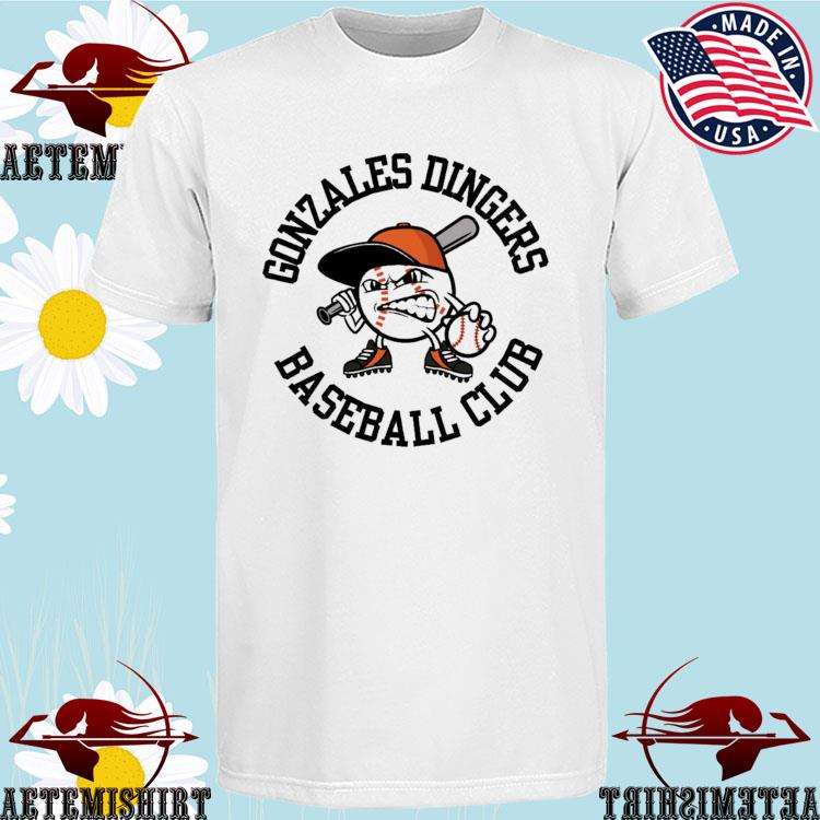 Official gonzales Dingers Baseball Club T-Shirts