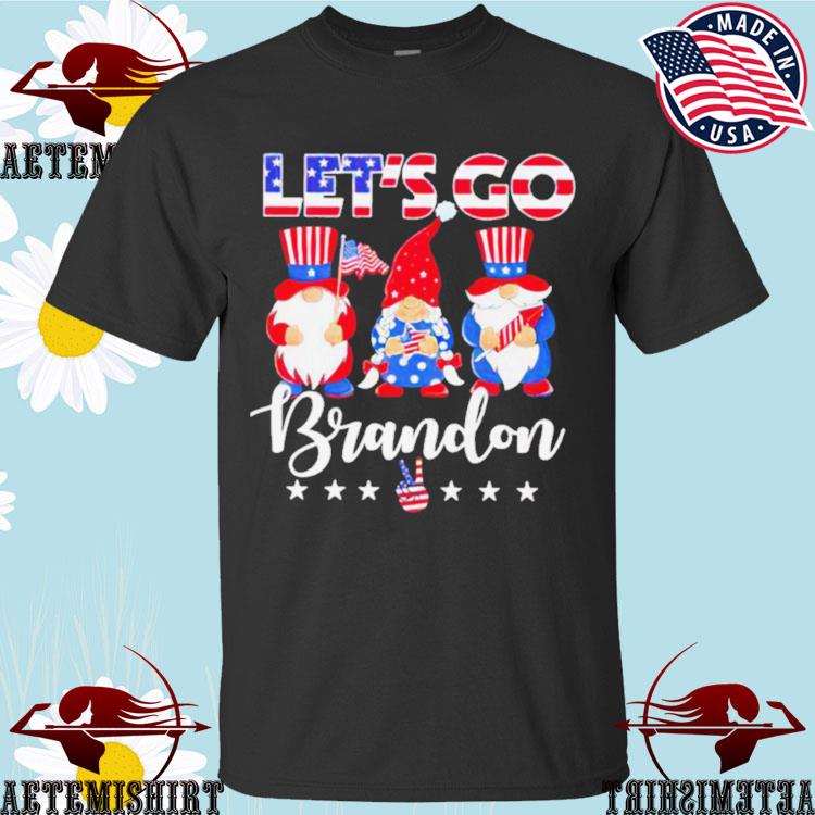 Official let’s Go Brandon Gnomes American Flag Christmas T-shirts