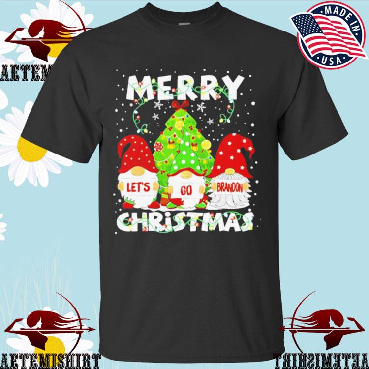 Official merry Christmas Let’s Go Brandon Gnomies Anti Biden T-shirts