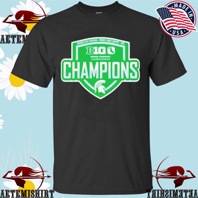 Official michigan State Spartans 2023 Big Ten Women’s Cross Country Champions T-shirts