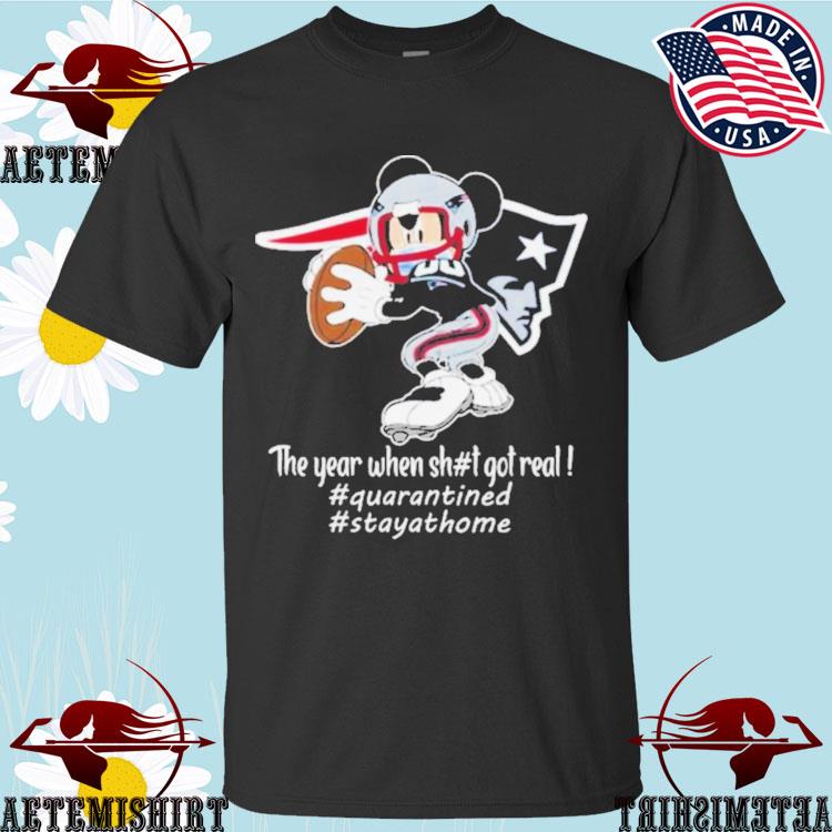 Official mickey Mouse New England Patriots The Year When Shit Got Real T-shirts
