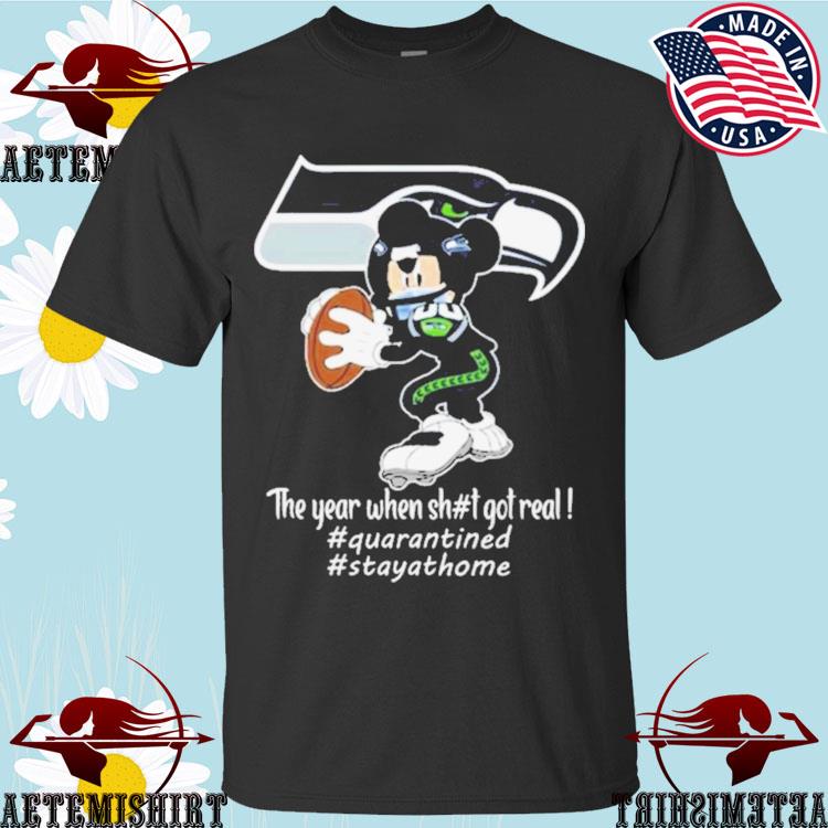 Official mickey Mouse Seattle Seahawks The Year When Shit Got Real T-shirts