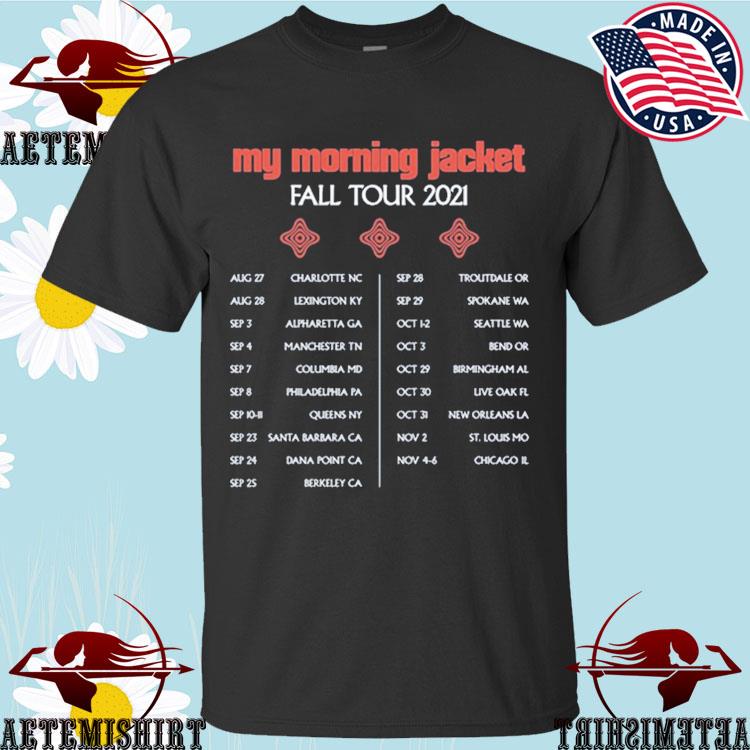 Official my Morning Jacket 2021 Fall Tour T-shirts