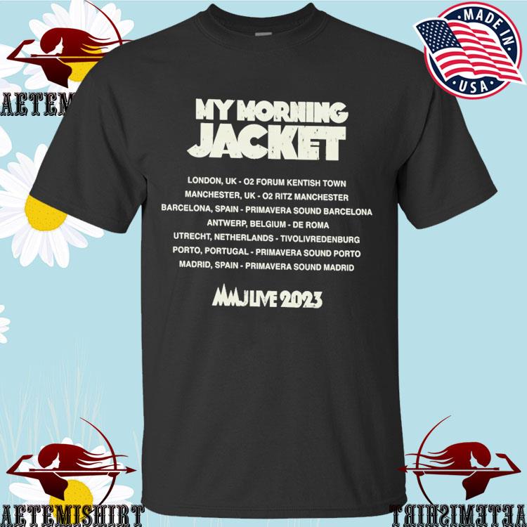Official my Morning Jacket MJJ Live European Tour 2023 T-shirts