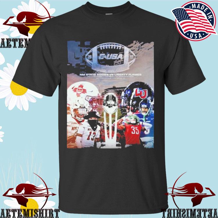 Official new Mexico State Aggies Vs Liberty Flames 2023 Cusa Championship T-shirts