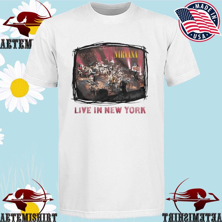 Official nirvana Live in New York T-Shirts