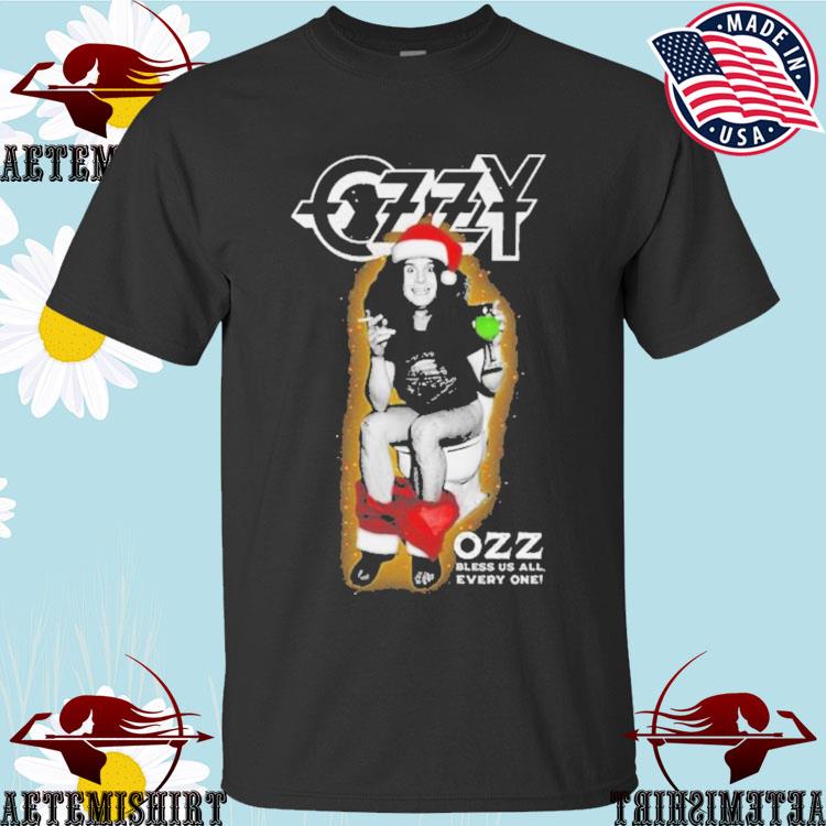 Official ozzy Osbourne Ozz Bless Us All Christmas T-shirts