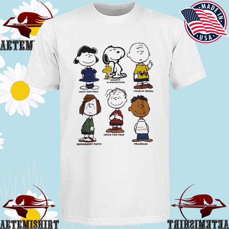 Official peanuts Collage Snoopy And Woodstock Charlie Brown Lucy