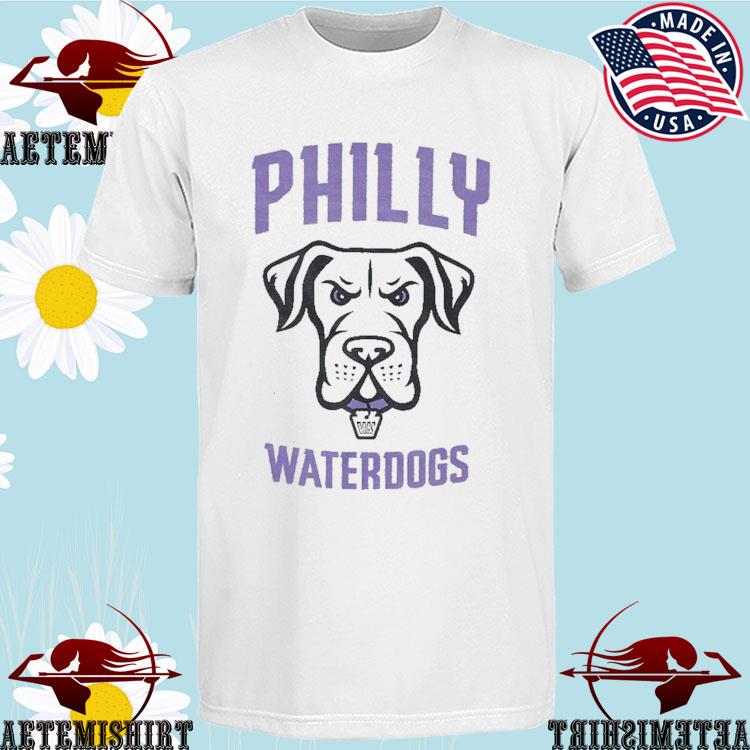 Official philadelphia Waterdogs Primary Logo T-shirts