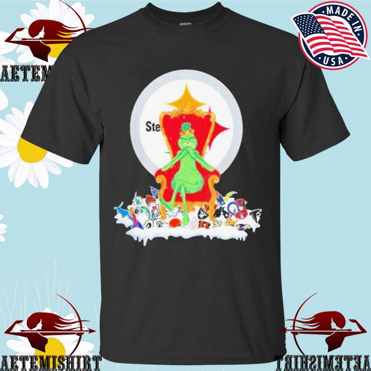 Official pittsburgh Steelers Grinch King NFL T-shirts