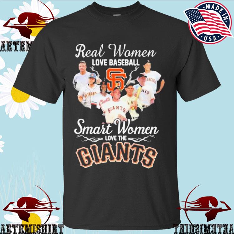 Official real Women Love Baseball Smart Women Love The San Francisco Giants Players 2023 T-shirts