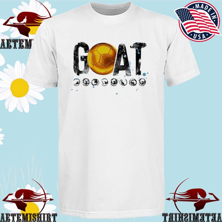 Official the Goat With 8 Ballon D’Or Gold El Mejor Del Mundo T-Shirts