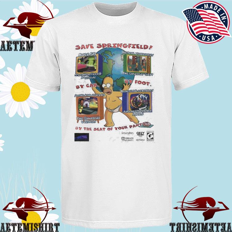 Official the Save Springfield By Car By Foot By The Seat Of Your Pant T-shirts