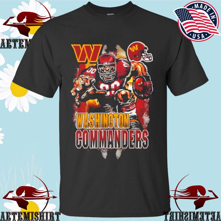 Official washington Commanders Football Mascot T-shirts