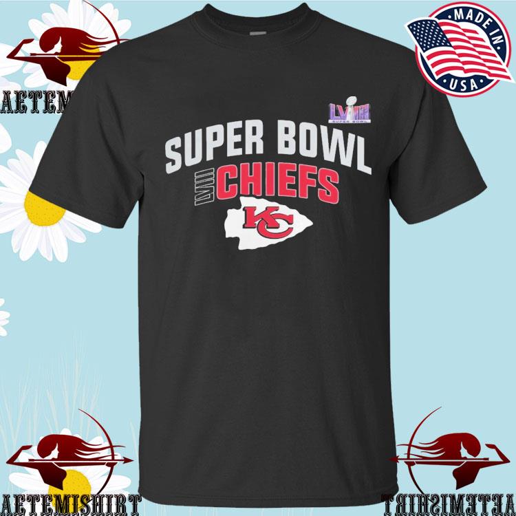Official Kansas City Chiefs Super Bowl LVIII Team Logo 2024 TShirts